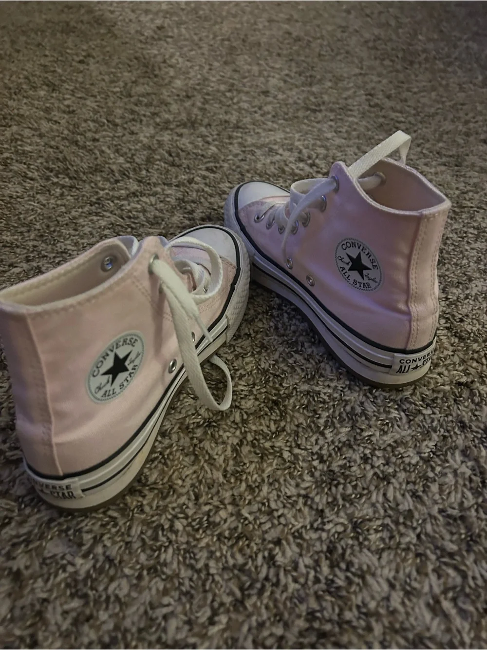 Converse Kids Pink High-Top Platform